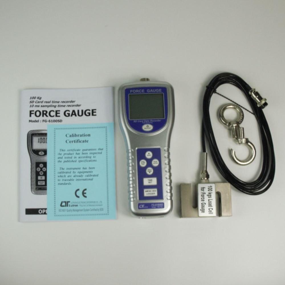 Lutron FG-6100SD เครื่องวัดแรงดึง - แรงผลักแบบพกพา (100Kg) image