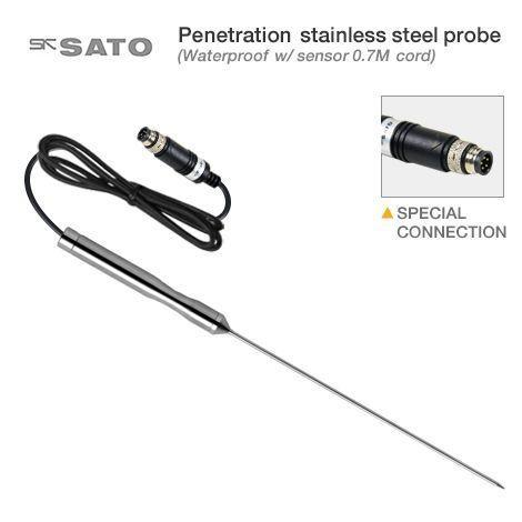 SK Sato S270WP-02 โพรบวัดอุณหภูมิกันน้ำรุ่นมาตรฐาน (Pointed End-Waterproof) | Cable 0.7 M image