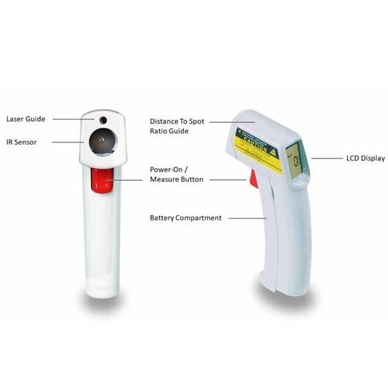 Comark KM814FS Infrared Food Thermometer with Laser Sighting | IR -30°C to +200 °C HACCP image