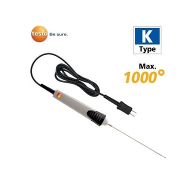 TESTO-0602-0693 โพรบวัดอุณหภูมิพื้นผิวแบบกันน้ำ | Max.1000℃ (Type K)