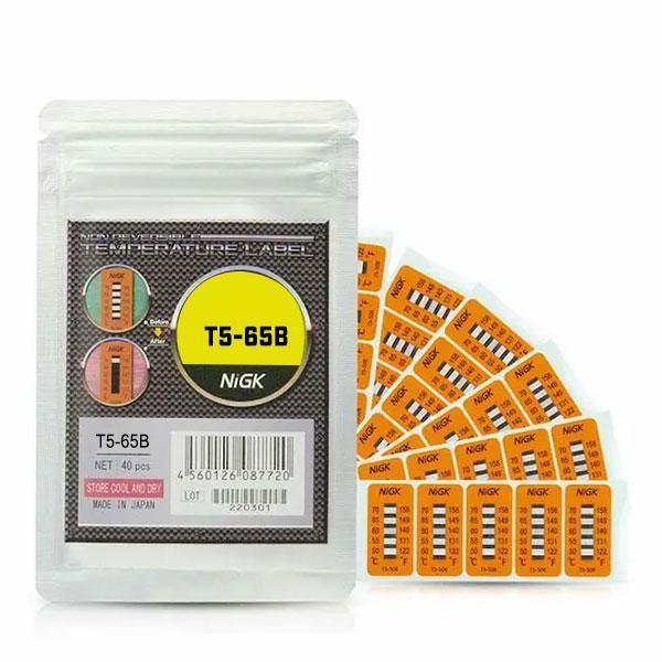 NiGK รุ่น T5-65B แถบวัดอุณหภูมิแบบ Irreversible (5 Point) | (65 to 85℃) image