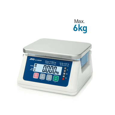 AND SJ-6000WP เครื่องชั่งน้ำหนักดิจิตอล (IP67) | Max.6kg