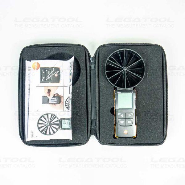 Testo 417 Kit 1 เครื่องวัดความเร็วลม พร้อม กรวยวัดความเร็วลม | With App Connection image