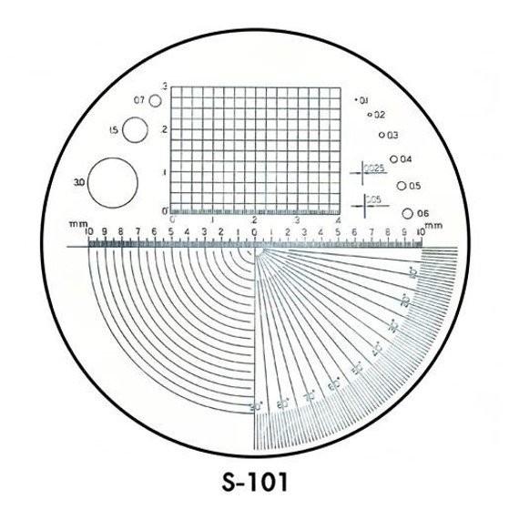LEAF S-101 Glass Scale for exchange สเกลเลนส์สำหรับรุ่น 5054/5056/5057/MEA-10/5050/5060 image
