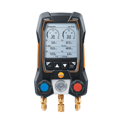 Testo 550s Smart digital manifold with wireless clamp temperature probes (with sightglass)