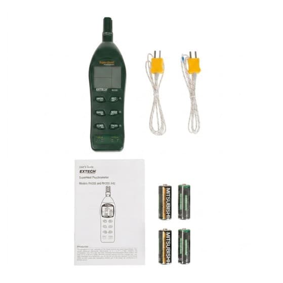 Extech RH350 เครื่องวัดอุณหภูมิและความชื้น Dual Input Hygro-Thermometer Psychrometer