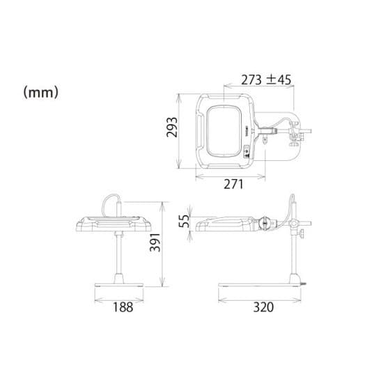 OTSUKA O-LIGHT7-B-2XAR โคมไฟแว่นขยาย Full Spectrum LED illuminated Magnifier-photo1