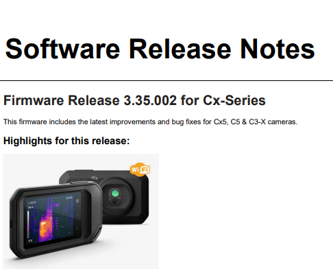 How to Update Firmware for FLIR Cx-Series