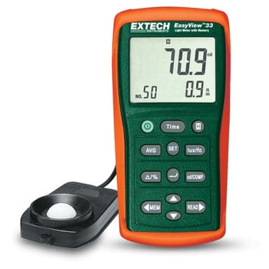Extech EA33 เครื่องวัดแสง EasyView™ Light Meter with Memory