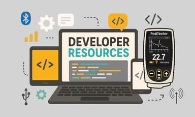 PosiTector Developer Resources การเชื่อมต่อและการจัดการข้อมูลจากเครื่องมือ DeFelsko