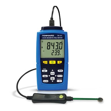 TENMARS TM-197 AC/DC Magnetic Field Meter เครื่องวัดสนามแม่เหล็ก Gauss / mT พร้อมบันทึกข้อมูล