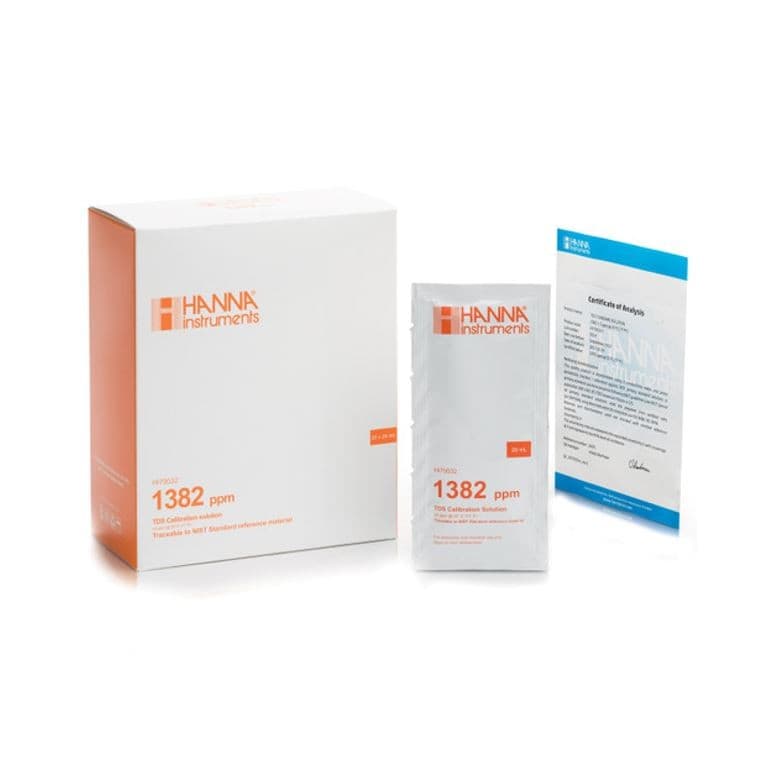 Hanna HI-70032C สารละลายมาตรฐาน TDS 1,382 mg/L (ppm) | 25 x 20mL