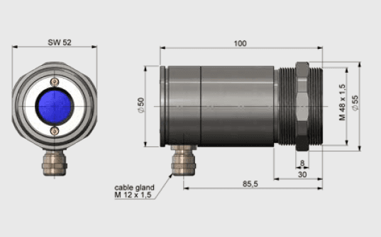 Optris CTlaser 3M – Infrared Pyrometer for Low-Temperature Metals & Composite Materials-photo3