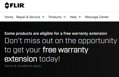 FLIR Thermal Camera Warranty Registration Guide
