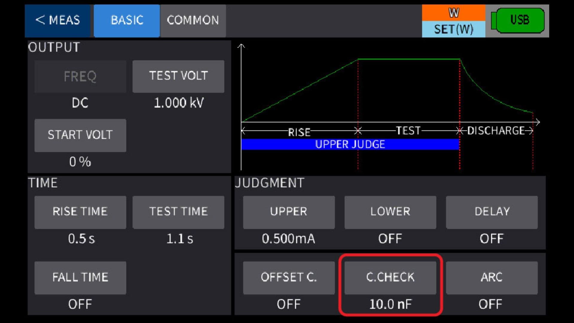 Contact Check Configuration