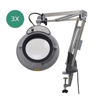 HAA ESKK-CF-proPL-3X โคมไฟแว่นขยายแบบแขนปรับอิสระ (Compact free arm type) | ESD/ESA-SAFE