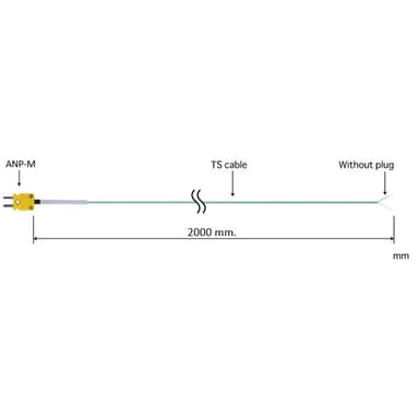 Anritsu XX-0302K-TS02 สายเคเบิ้ล Thermocouple extension cables Type K | 2 เมตร