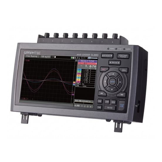 Graphtec GL980 Datalogger with Voltage and Temperature 8 Channel