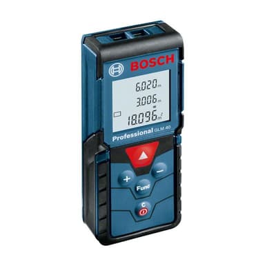 BOSCH GLM40-12 เครื่องวัดระยะด้วยเลเซอร์ | ระยะสูงสุด 40 เมตร