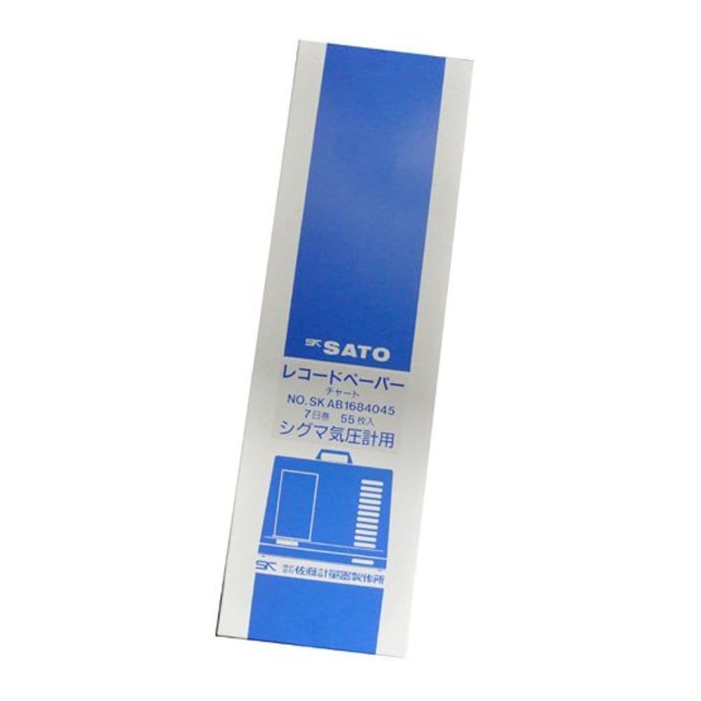 SK Sato SK-7237-62 กระดาษบันทึกความกดอากาศแบบ 7 วัน (7-day Chart) for Sigma II Barograph