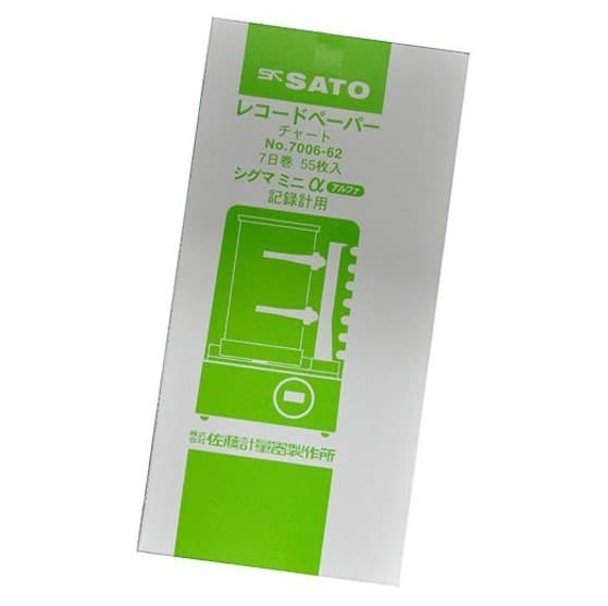 SK Sato SK-7006-62 กระดาษบันทึก 7-day Chart for Mini-Alpha Thermohygrograph