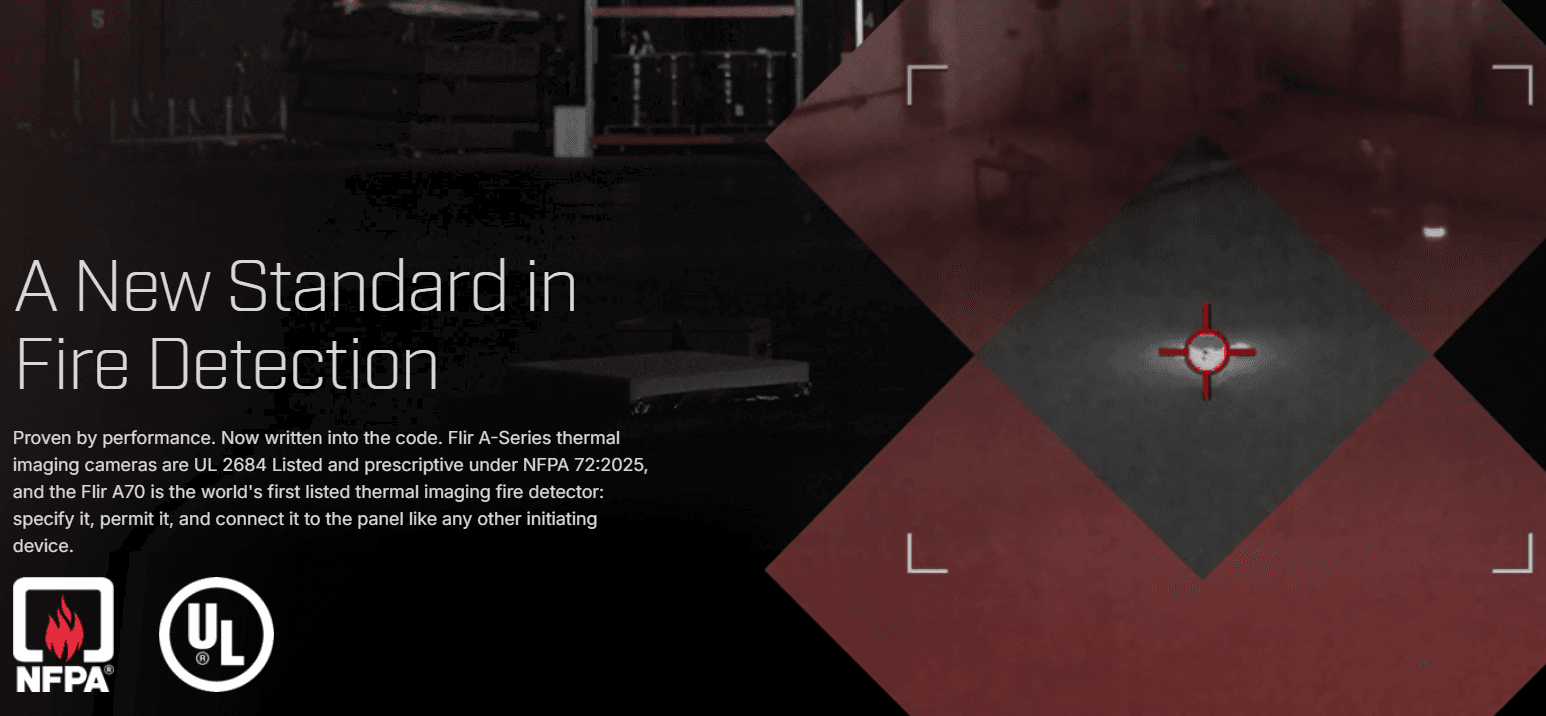 FLIR Axx-Series Thermal Camera – Early Fire Detection System