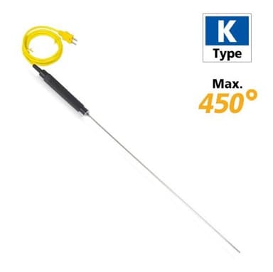 Rixen LK-02L-3M โพรบวัดอุณหภูมิ Immersion Max.450℃ (Type K) Cable 3M