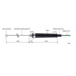 Anritsu BS-31E-010-TC1.5-ANP โพรบวัดอุณหภูมิ Cable 1.5 m General Internal Probe -photo1