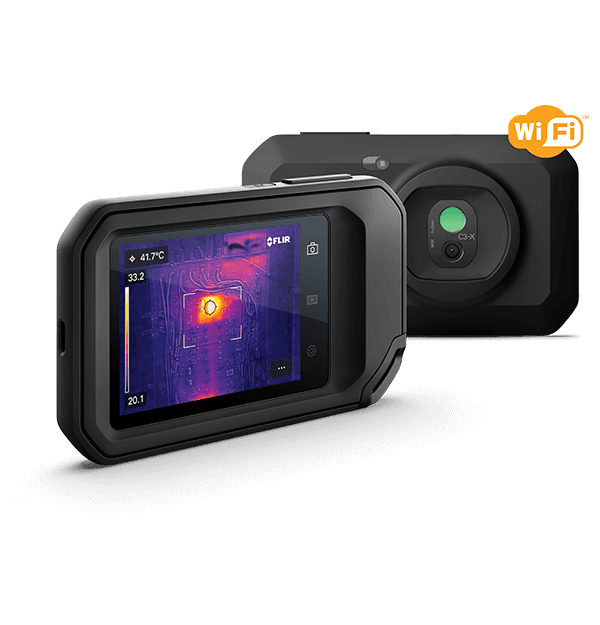 FLIR-C3-X-WIFI กล้องถ่ายภาพความร้อนแบบพกพา 128 X 96 Pixels | 300°C