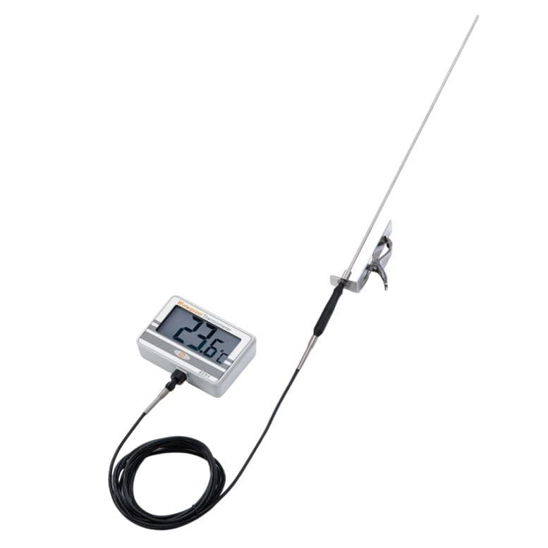 AZ-8891 เครื่องวัดอุณหภูมิ Thermistor | -10~100℃ เครื่องวัดอุณหภูมิ AZ-8891 กันน้ำระดับ IP67 พร้อมหัววัดอุณหภูมิ Thermistor สามารถวัดอุณหภูมิได้ในช่วง -10 ถึง 110°C และมาพร้อมหัววัดอุณหภูมิแบบ Thermistor ความยาว 50 ซม.