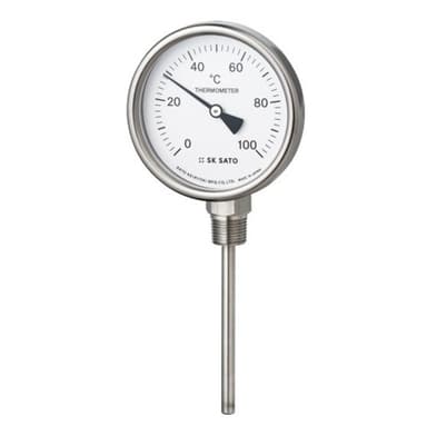 SK Sato SK-2030-40 Bimetal Thermometer 0 to 100°C 50 mm Stem