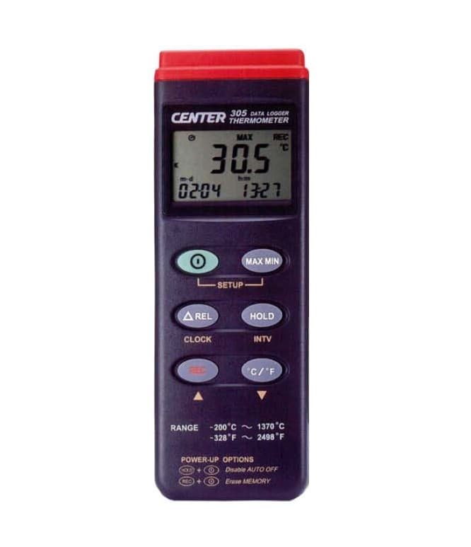 CENTER-305 เครื่องวัดอุณหภูมิ Thermocouple Type K รองรับ 1Ch