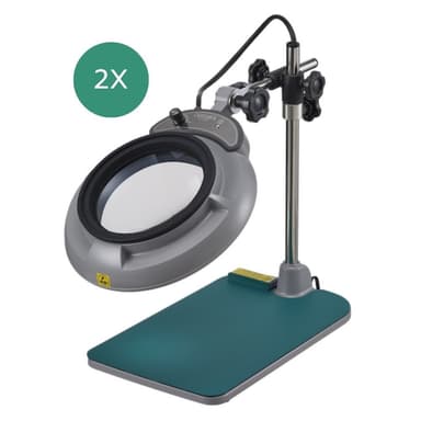 HAA ESKK-B-proPL-2X โคมไฟแว่นขยายแบบตั้งโต๊ะ (Table stand type) | ESD/ESA-SAFE