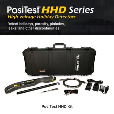 DeFelsko PosiTest PT-HHD เครื่องตรวจหารอยรั่ว รอยรูเข็ม ในชั้นเคลือบ (High Voltage Holiday Detector) สำหรับงานเคลือบผิวหนา