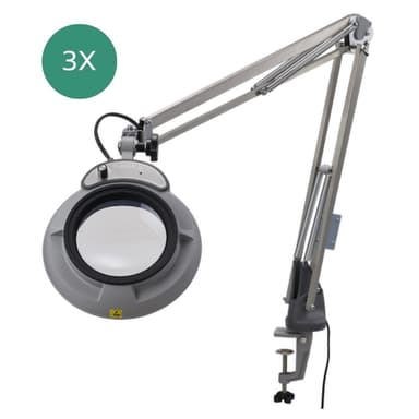 HAA ESKK-F-proPL-3X โคมไฟแว่นขยายแบบแขนปรับอิสระ (Free Arm Type) | ESD/ESA-SAFE