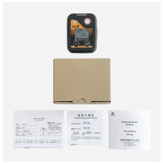 RIKEN KEIKI HS-04 เครื่องตรวจวัดก๊าซแบบพกพา Portable Gas Monitor Hydrogen Sulfide-photo1
