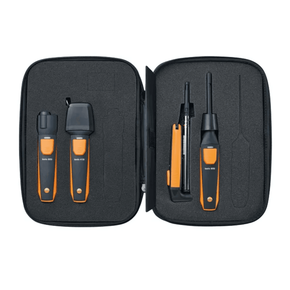 Testo-0563-0003-10 ชุดเครื่องมือวัดสำหรับงานระบบระบายอากาศและระบบปรับอากาศ | Smart Probes VAC kit