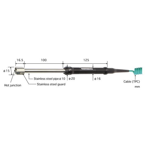 Anritsu S-121E-01-1-TC1-ASP โพรบวัดอุณหภูมิ High Superior for stationary surface probes