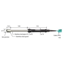 Anritsu S-121E-01-1-TC1-ASP โพรบวัดอุณหภูมิ High Superior for stationary surface probes