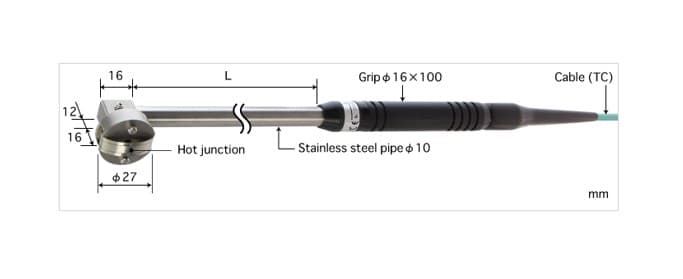 Anritsu A-174K-00-1-TC1-ANP โพรบวัดอุณหภูมิพื้นผิว General Stationary Suface Probe