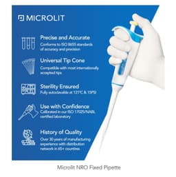 MICROLIT NRO-F-500 ที่ดูดสารละลาย Fixed Volume 500μl