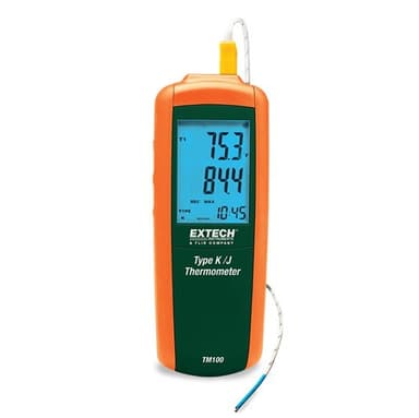 Extech TM100 เครื่องวัดอุณหภูมิดิจิตอล 1ช่อง Single Input Thermometer Type K/J