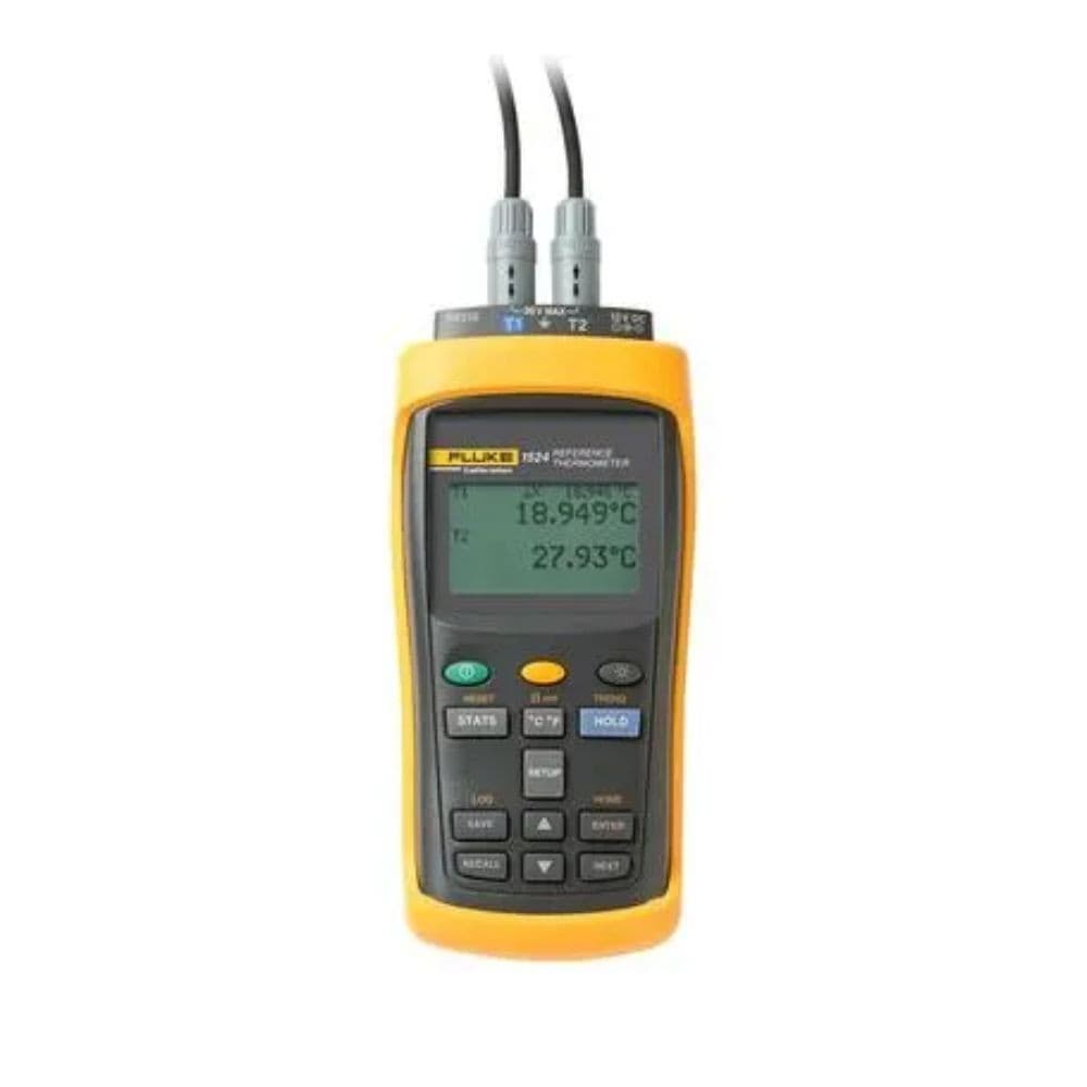 Fluke 1524 เครื่องวัดอุณหภูมิ Dual Channel แบบพกพา