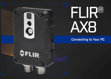 การ เชื่อมต่อกล้องอินฟราเรด FLIR AX8 เข้ากับคอมพิวเตอร์