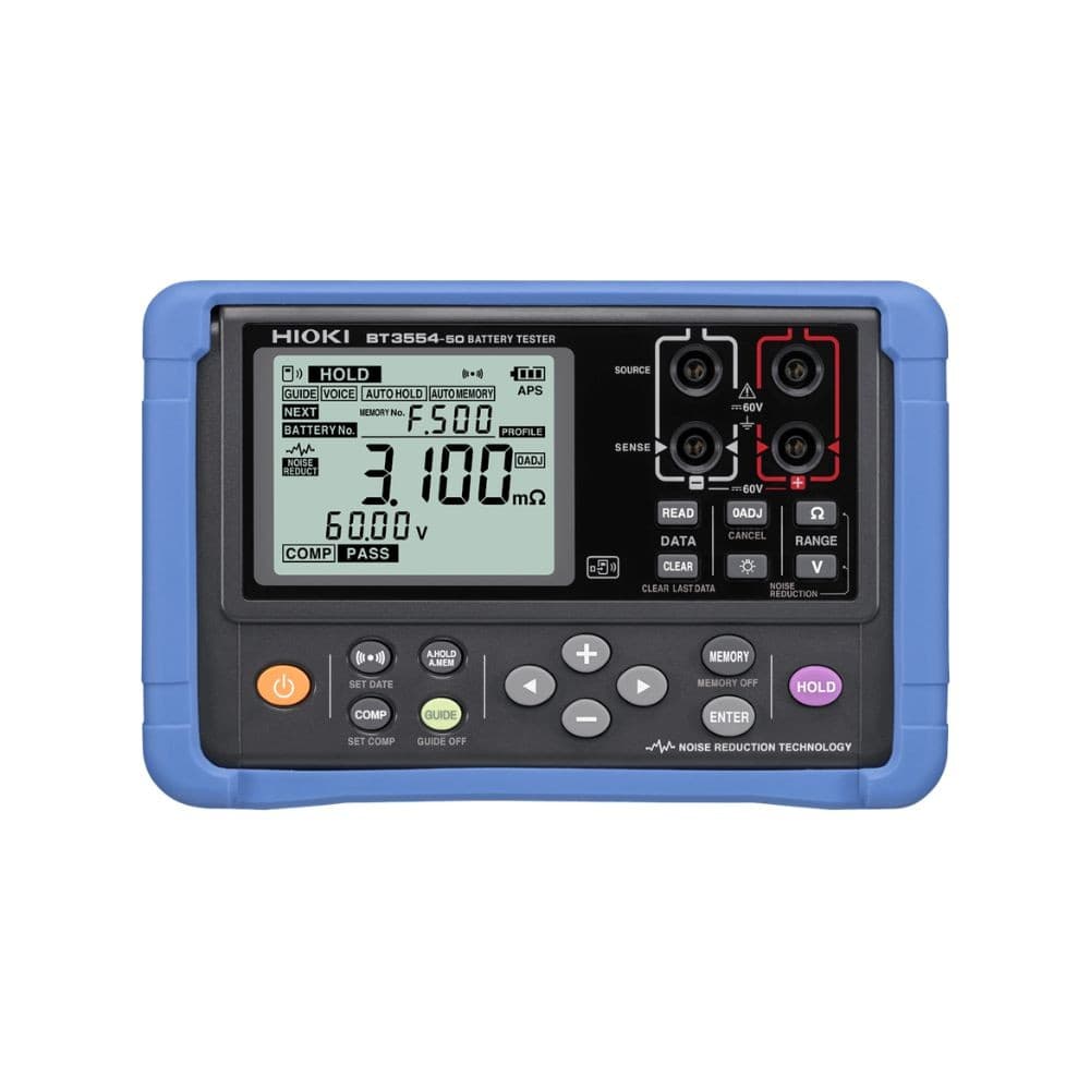 Hioki-BT3554-51 เครื่องทดสอบแบตเตอรี่แบบพกพา Pin Type Lead 9465-10