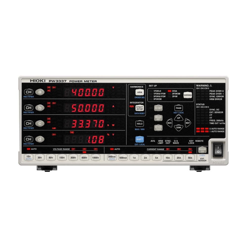HIOKI PW3337 เครื่องวัดกำลังไฟฟ้า (AC/DC Power Meter) | 3ch