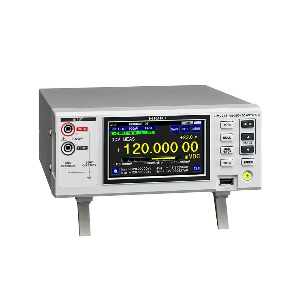 HIOKI DM7275-03 เครื่องวัดแรงดันไฟฟ้าแบบตั้งโต๊ะ (Precision DC Voltmeter) RS-232C