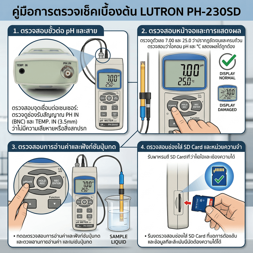 คู่มือการตรวจเช็คเครื่อง Lutron PH-230SD เบื้องต้น_01 - รูปภาพของโพสต์